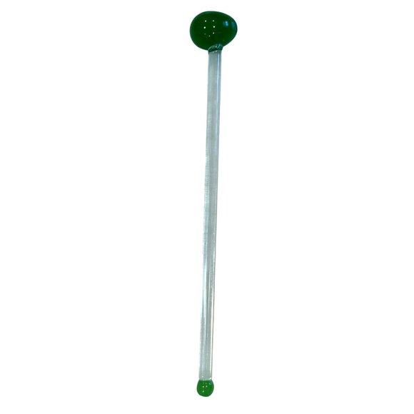 Set Of 10 Glass Pimento Stuffed Green Olive Cocktail Swizzle Sticks 8" Barware - Picture 7 of 7